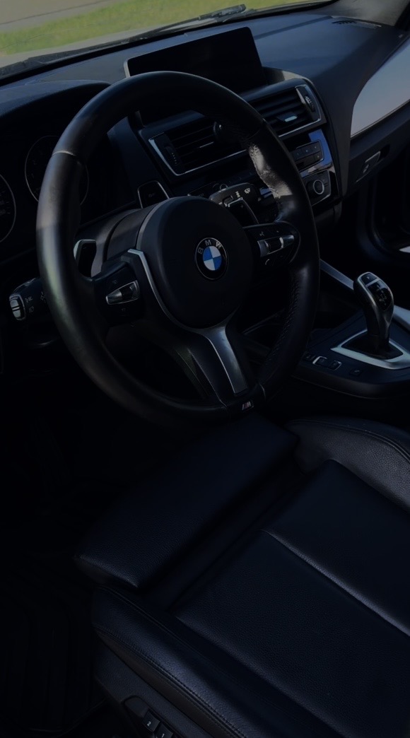 Detailed BMW interior